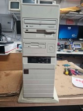 Very Rare Retro Vintage Clean TTC Full AT PC Case w/Display & Dual Floppy Drives picture