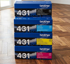 Brother TN-431 High Yield Toner Color Set Cartridge (BK/M/C/Y)- 4 Pack - NEW picture