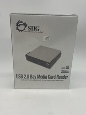 SIIG All-In-One Universal Hi-Speed USB 2.0 Card Reader W/ Cables JU-MR0112-S1 picture