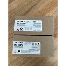 Lot of 2 - Sharp MX-C50TM Magenta Toner Cartridge Professional Genuine picture