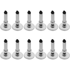 12 Pack Universal Stylus Pen Replacement Disc Tips Round Silver Metal Snap-On picture