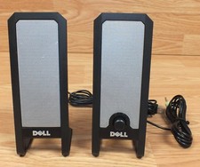 Genuine Dell (A225) Small USB Wired Computer Speakers w/ Volume Knob **READ**  picture