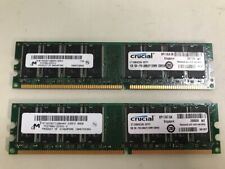 Lot of 2 Crucial CT12864Z335 1GB DDR PC-2700 333Mhz 184p Desktop RAM Memory picture