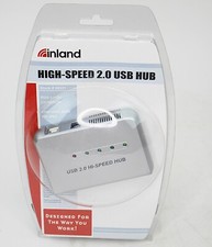 Brand New Inland High-Speed 2.0 USB HUB, Powered #08331 Plug n Play Sealed picture