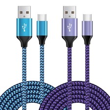 for iPhone 17e 17 Pro Max Air, USB Charger 6FT Fast Charging 6ft, Blue Purple  picture
