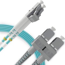 LC to SC Fiber Patch Cable Multimode Duplex - 1m (3.28ft) - 50/125um OM3 10G ... picture