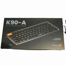 ProtoArc K90-A Multi-Device Illuminated Bluetooth Compact QWERTY Keyboard Black picture