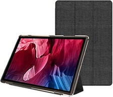 Folio Stand Case for 10 inch ZB10 Tablet, Slim PU Leather Cover, Black Color picture