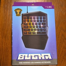 BUGHA USB RGB LED Color Changing One Handed Ergonomic Gaming Keyboard - NEW picture