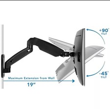 Mount-It Height Adjustable Monitor Wall Mount Arm for 13