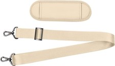 Versatile 56-Inch Khaki Non-Slip Shoulder Strap with Metal Hooks for All Bags picture