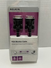 Belkin 6 Foot VGA Video Cable Connect Monitor to PC or Switchbox New picture