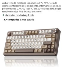 AULA F75 Mechanical 75% RGB Backlit Hot-Swappable Tri-Mode PBT Keyboard picture