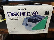 Vintage Sealed ALLSOP Disk File 60 Disk Media Organizer 5.25