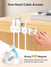6 Pcs Magnetic Cable Clips for Organizing Charging Cords Neatly for Home,Office, picture