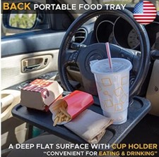EcoNour 2 in 1 Car Steering Wheel Desk | Steering Wheel Tray for Laptop Car picture
