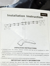 Lot of 2 VIVO STAND-V002F Dual Monitor Stand picture