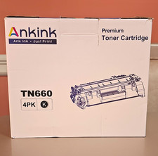 Ankink TN660 Compatible Black Laser Toner Cartridge 4-Pack for Brother picture
