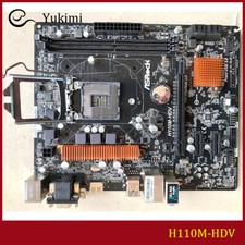 FOR ASROCK H110M-HDV DDR4 *2 32GB LGA 1151 D-Sub DVI-D HDMI Motherboard Test OK picture