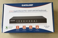 Intellinet 8-port Gigabit Ethernet PoE+ Switch With Passthrough Brand New In Box picture