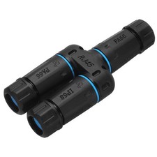 Waterproof RJ45 Coupler 1 in 2 Out Splitter Waterproof IP68 Cable Connector picture