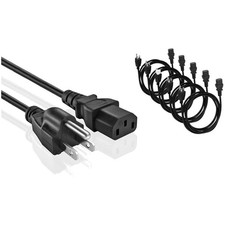 5-Pack AC Power Cable for PC & Monitor picture