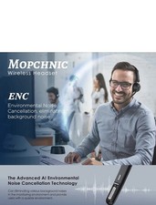 Mopchnic Wireless Bluetooth Headset On-Ear AI Noise-Canceling Mic Connects 2 picture