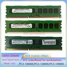 Micron DDR3 8 GB 16GB ECC Unbuffered UDIMM 1333 1600 1866 MHz Memory for HP DELL picture