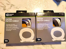 Commercial Electric Cat6A RJ-45 Male to Male Ethernet Patch Cable 15 ft White picture
