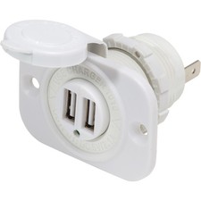 Blue Sea Systems 1016200-Bss Dual Usb 2.1A Charger Port 12/24Vdc Socket Mount picture