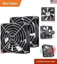 Versatile 12V Cooling Solution - 2 Dual Ball Bearing Fans with 54.8 CFM Capacity picture