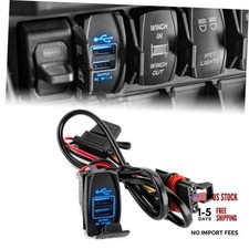4.2A Dual USB Port Wiring Harness Fit for Polaris RZR Ranger General | 18 AWG picture