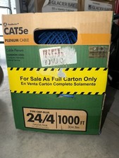 Southwire 1000 ft. Blue 24/4 CAT5e CMP (Plenum) Data Cable 56917749 picture