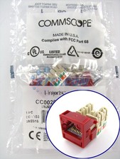 Commscope UNJ600-RD Uniprise Cat6 M-Series Modular Jack, Red ~STSI picture