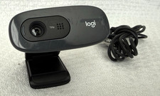 Logitech C270 HD 720p Webcam V-U0018 USB Camera Built In Mic Tested Works picture