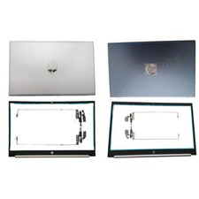 For HP Pavilion 15-EH 15-EG LCD Back Cover + Front Bezel + Hinges Blue/Silver picture