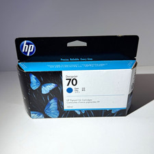 HP 70 DesignJet Cyan Ink Cartridge Genuine/Original C9452A For Z5200 Z5400 picture