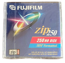 Fujifilm Zip 250 Disk IBM Formatted Use With Zip 250MB Drives Blank Media PC picture
