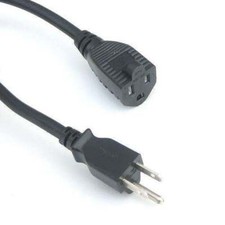 100FT Power Extension Cord Indoor & Outdoor Rated AC Power NEMA IEC picture