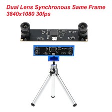 GXIVISION 3D Camera Module 4MP, 30fps Dual Lens USB Webcam 1080P Synchronous picture