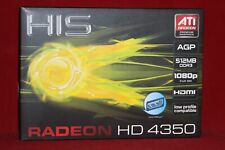 HIS ATI Radeon HD 4350 512MB 64BIT DDR3, AGP Graphics Card. (H435F512HA) picture
