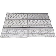 Apple A1314 Wireless Bluetooth Keyboard Slim Aluminum Mac iMac Lot of 6 Tested picture