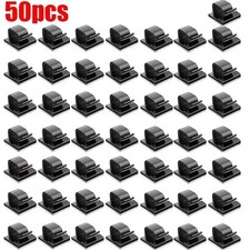 10-50PCs Cable Clips Self-Adhesive Cord Management Wire Holder Organizer Clamp picture