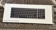 New Satechi Slim X2 Bluetooth Backlit Keyboard For Mac Black Grey Wireless picture