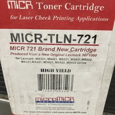 MicroMICR Brand New Micr 52D1000 Toner Cartridge Prod. from new OEM Lex 56F1000 picture