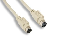 Mini DIN6 MDIN6 PS/2 Keyboard Mouse Extension Cable 6 Pin M/F PC Mac 3 Feet picture