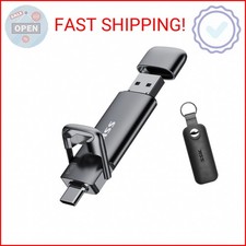 SSK 128GB Dual USB C Flash Drive,2-in-1 Type C+ USB A 3.2 Gen2 Solid State Thumb picture