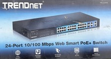TRENDnet TPE-224WS 24-Port 10/100 Web Smart PoE+ Rackmount Switch picture