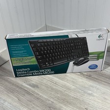 SEALED NEW Logitech MK200 Media wired keyboard And Mouse combo picture