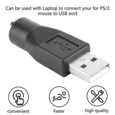 PS/2 to USB Adapter, Connect PS/2 Mouse or Keyboard to USB, New and Fast picture